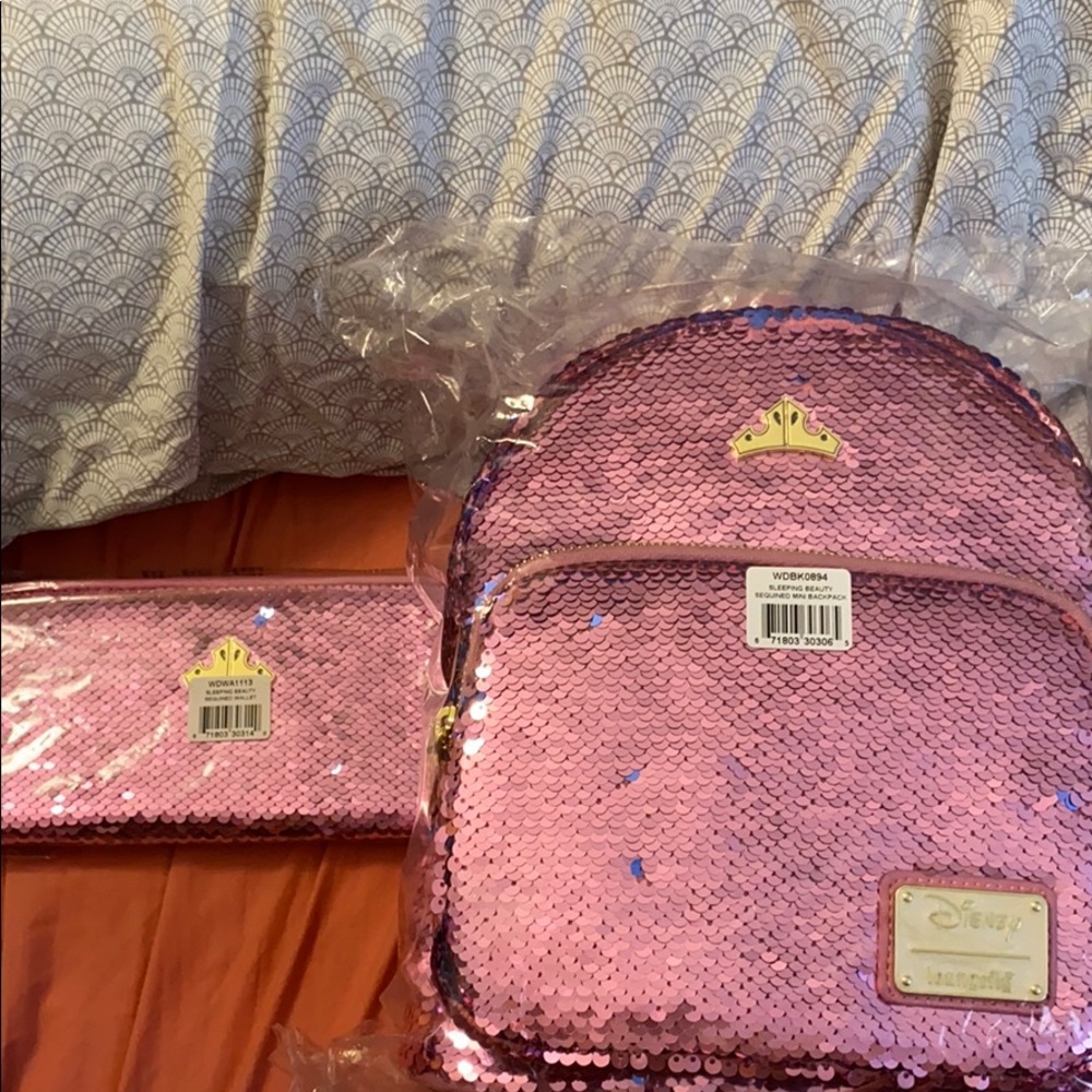 Loungefly disney sleeping beauty set